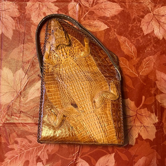 Genuine Alligator Purse from the 1950s - Picture 4 of 14